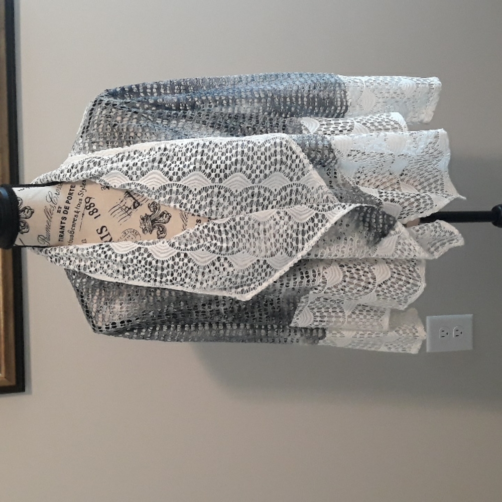 NWOT fashion Franch fishnet  jacket.
